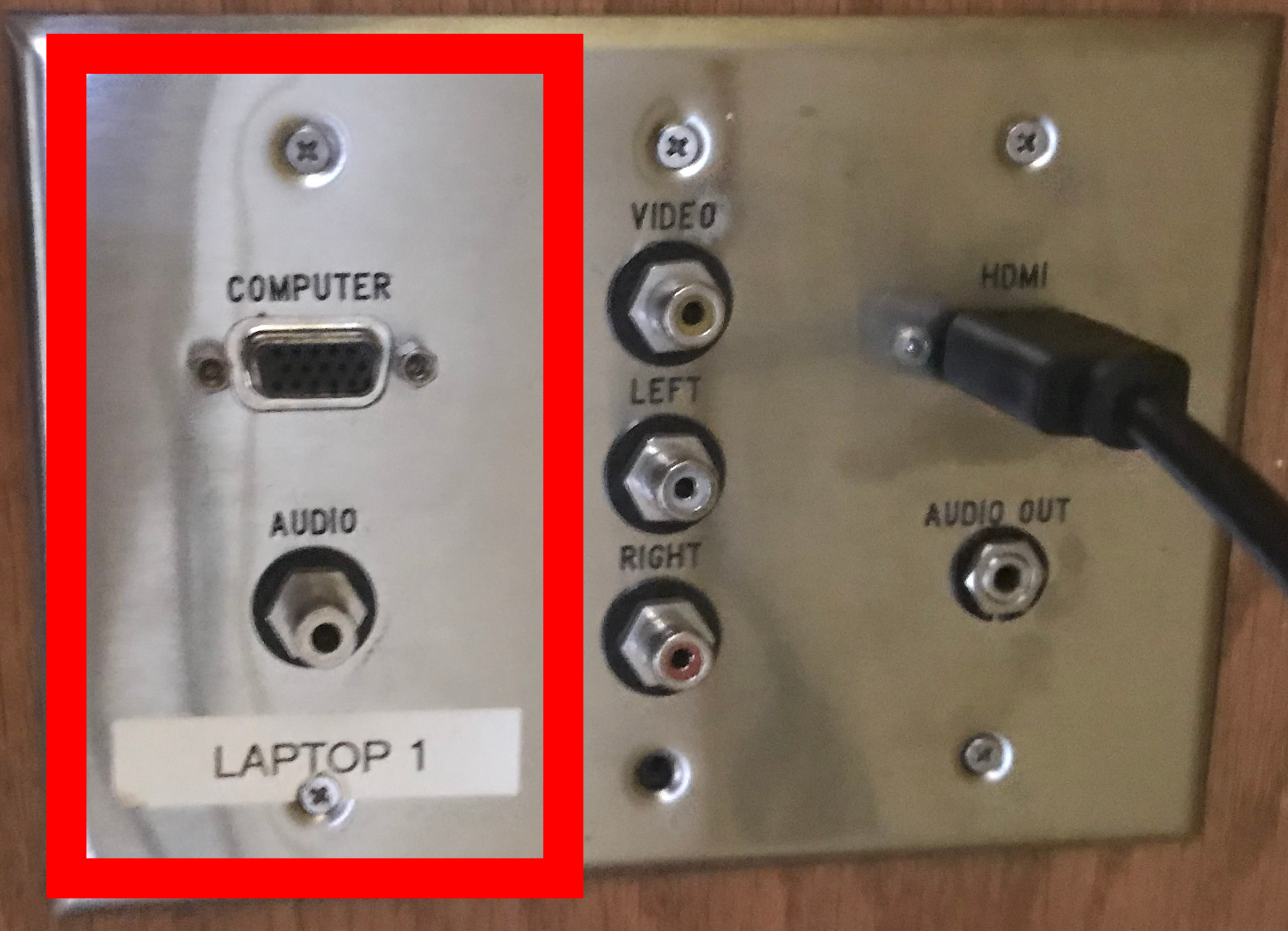 VGA 1 Input